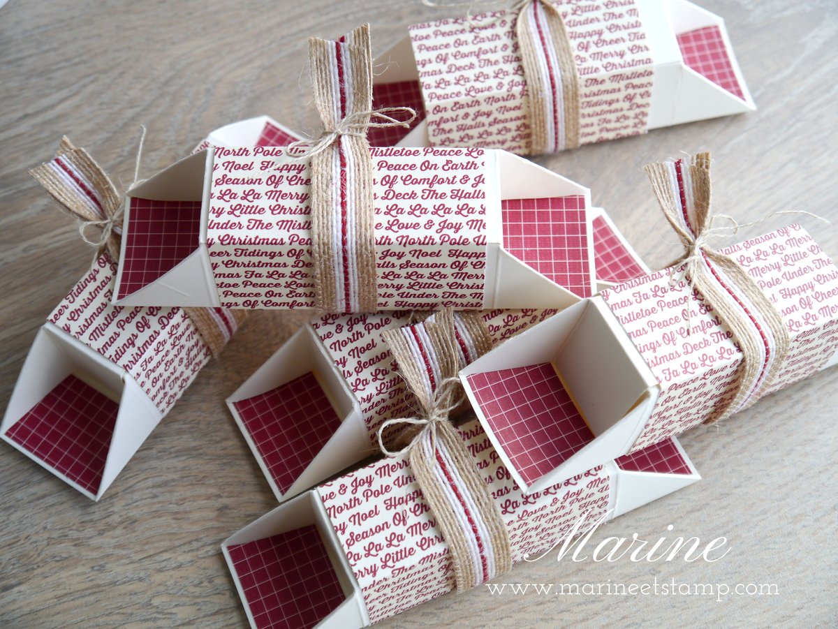 Boîte friandises - Collection de papiers Ferme festive
