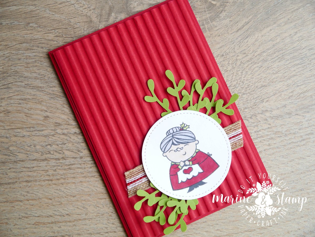 Carte Mère Noël - Plioir à gaufrage profond Ondulé