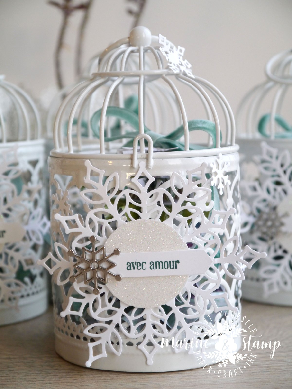 On Stage Novembre 2018 - Cadeaux filleules - Collection Vitrine de flocons