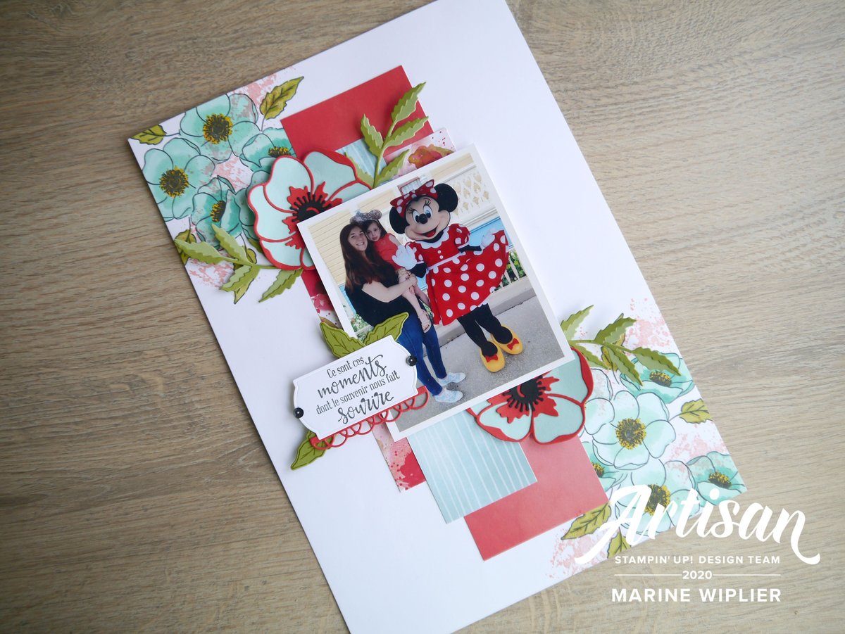 Page Avec Minnie - Collection Champs de coquelicots