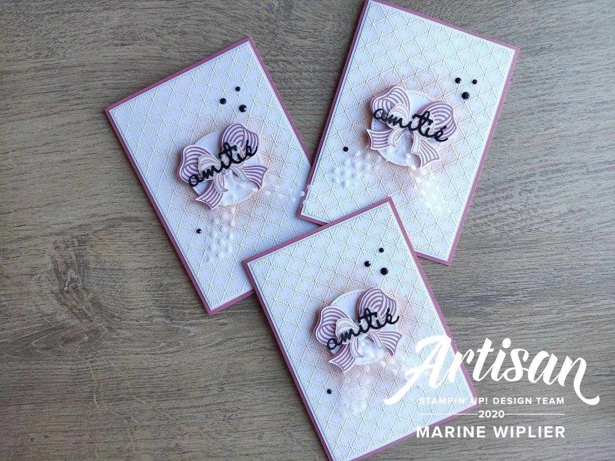 Carte "Amitié" - Set de tampons Enveloppé d'amour
