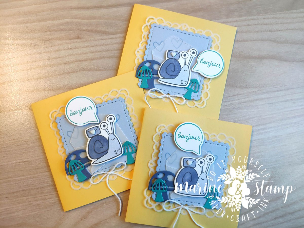 Cartes "Bonjour" - Collection Pli en chemin