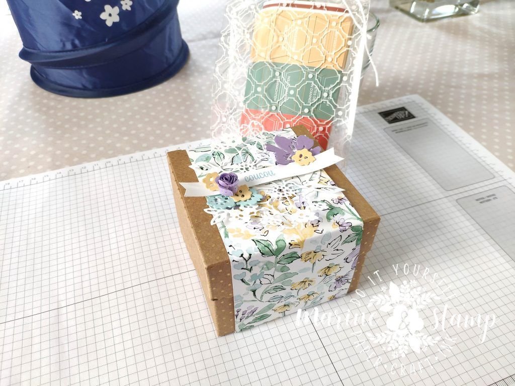 Boîte kraft à friandises "Coucou" - Collection Croquis du jardin + Petit tuto