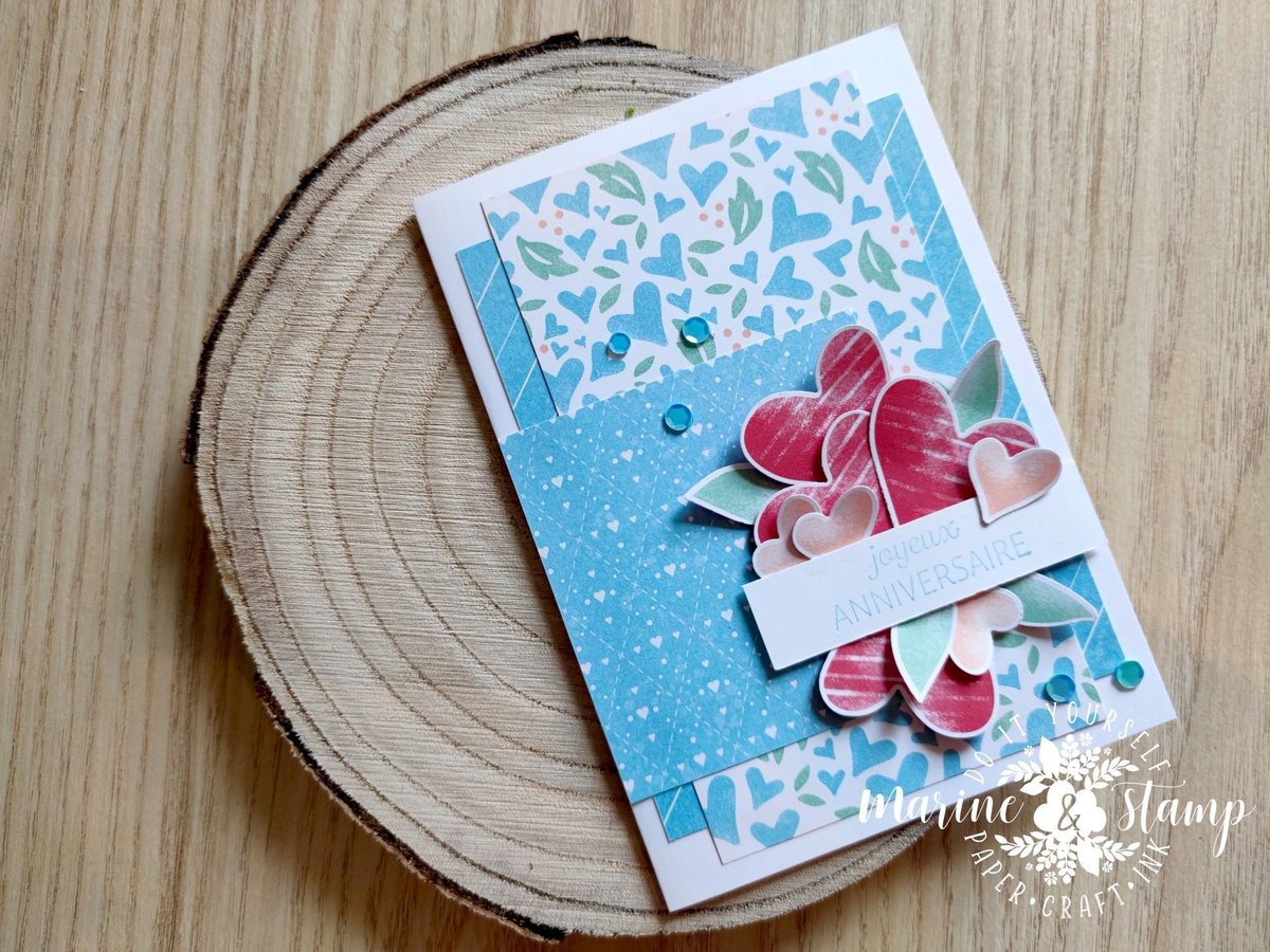 Stampin'Fancy Friday - Carte "Anniversaire" - Collection Balade Champêtre