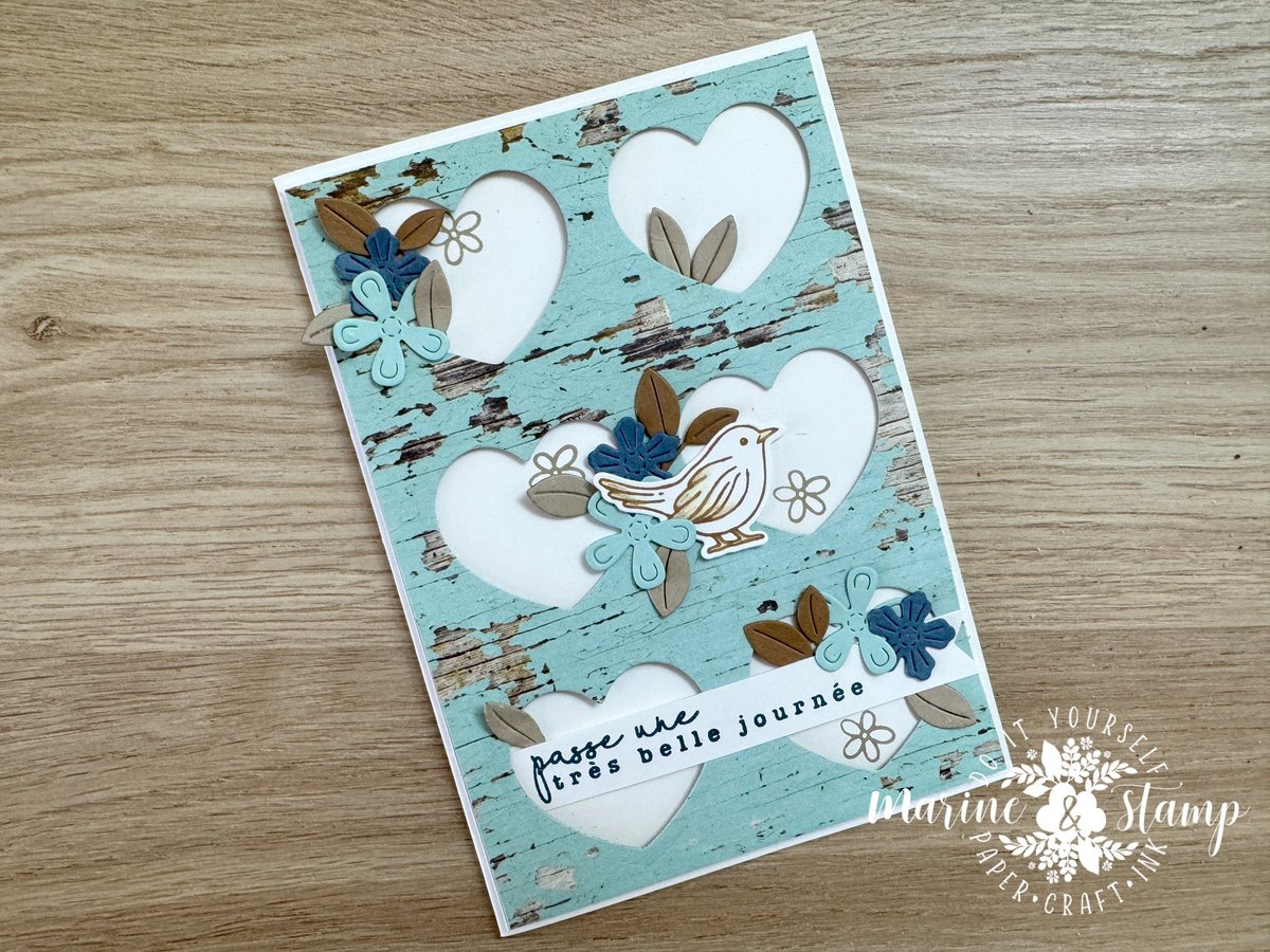Carte "Passe une très belle journée" - Collection Nichoir campagnard