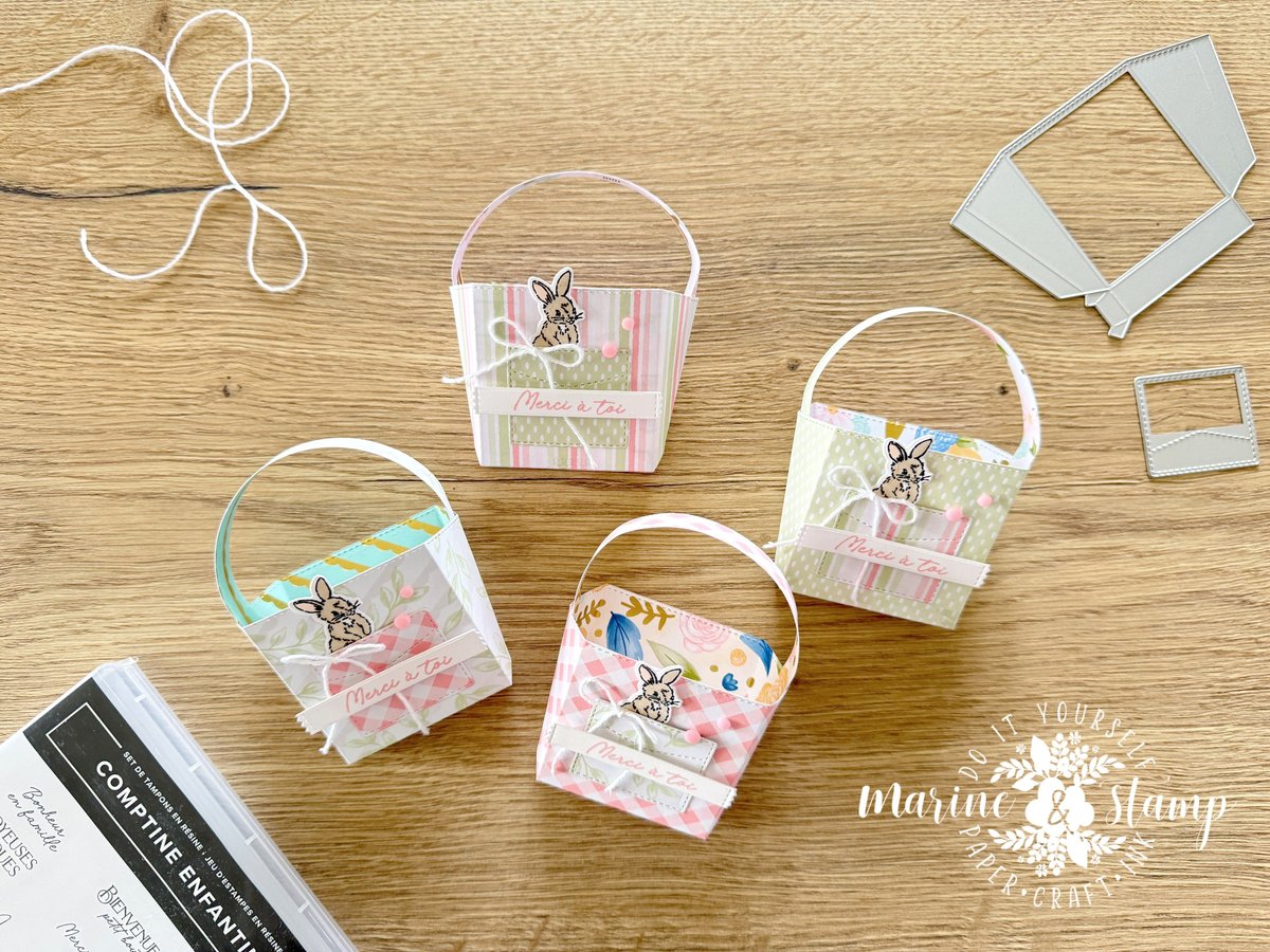 Panier de Pâques - Poinçons Notes à emporter
