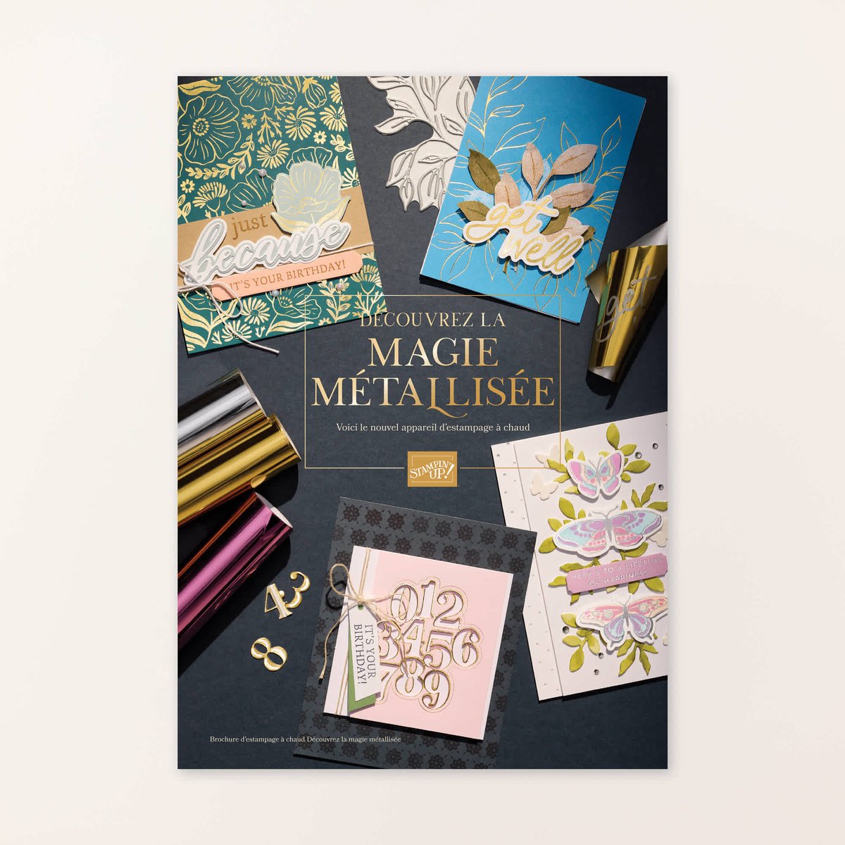 Brochure d’estampage à chaud Découvrez la magie métallisée